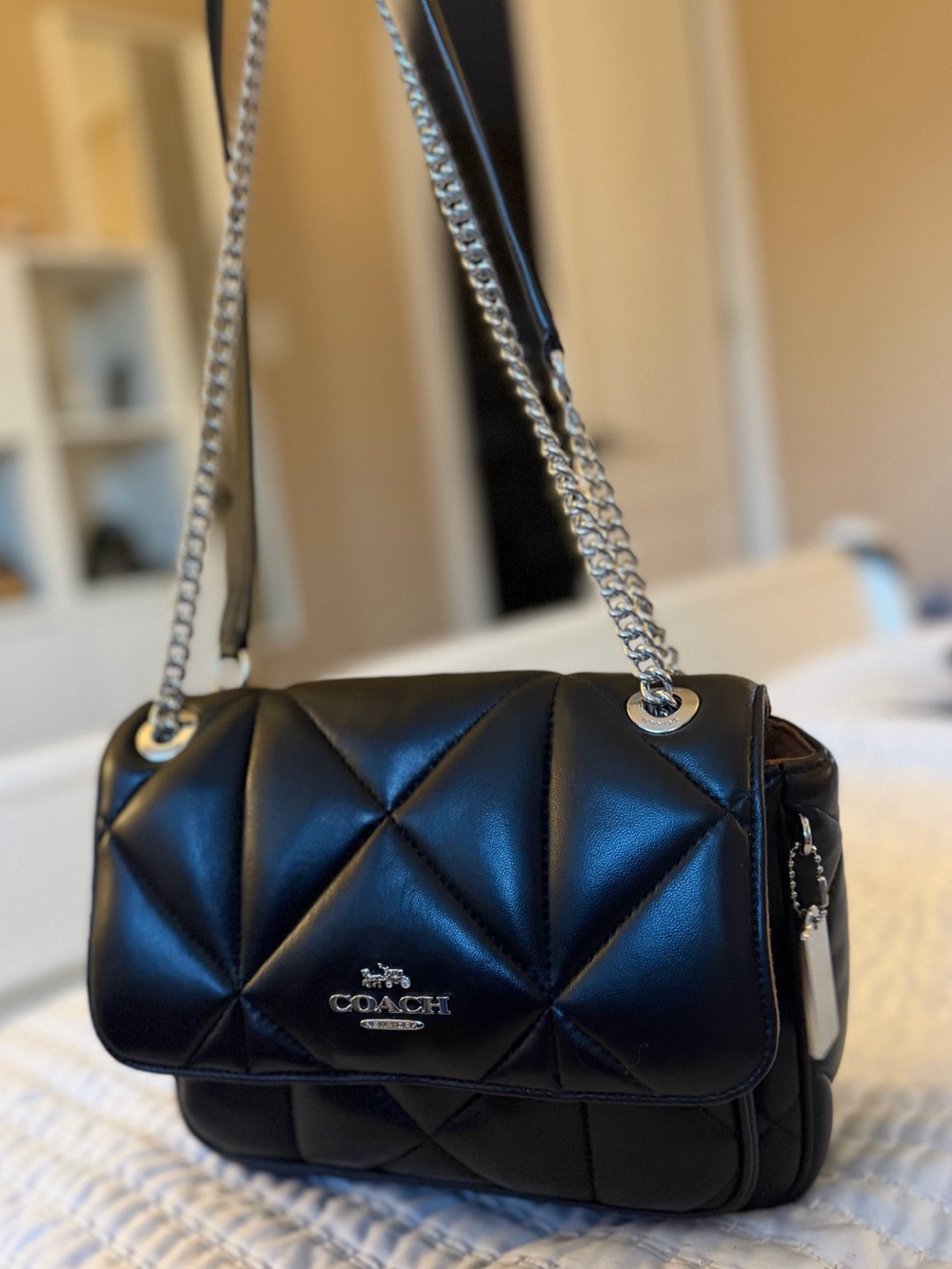 NWOT COACH Quilted Leather Shoulder Bag
